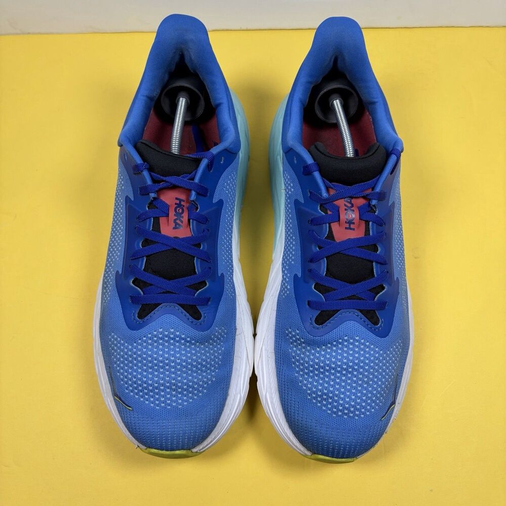 HOKA Arahi 7 Men’s Size 12  Virtual Blue Cerise Running Shoes 1147850-VRTL - Picture 3 of 6